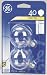 GE 17730 40-Watt Candelabra G16.5 Globe Bulbs, Crystal Clear, 2-Pack