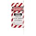 North Safety "Danger Equipment Lockout - Locked Out Do Not Operate" Styrene Tag with Reverse Side Dismissal Warning, 5-3/4" Length, 3" Width