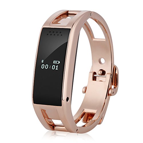 Excelvan Bluetooth Health Smart Bracelet Sport Watch Sync Call SMS Music Reminder Anti-lost for Samsung HTC LG IOS Android Smartphones Watch Phone