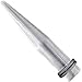 One Acrylic Taper: 00g Clear (SOLD INDIVIDUALLY. ORDER TWO FOR A PAIR.)