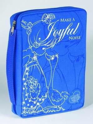 Bible Cover – Precious Moments-Make A Joyful Noise (6 x 9)-Blue Denim