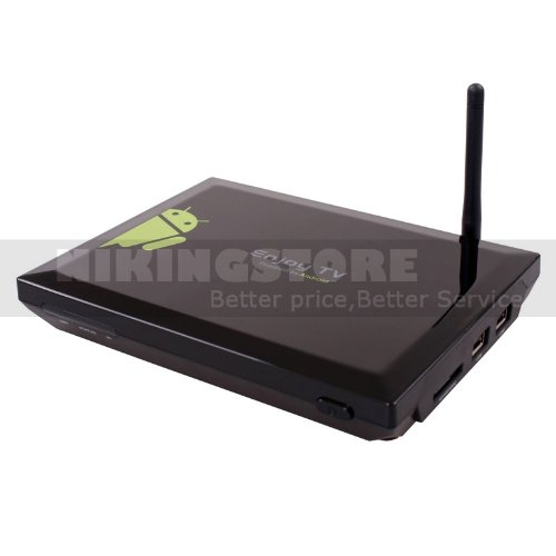 Android 2.2 Full HD 1080p Multimedia Player TV Box - Run a Full Android 2.2 OS on you TV - With a Full Qwerty Remote Control and a built in Motion Mouse - Built in 802.11b/g/n Wireless Adapter, LAN And WLAN Network Connections - 2 USB Ports To conne