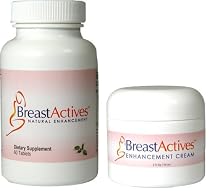 Breast Actives 6 Kits Breast Enhancement Kit by Breast Gain Plus 6 - 60 Tablet Bottles and 6 - 2 fl Oz Jars of Cream