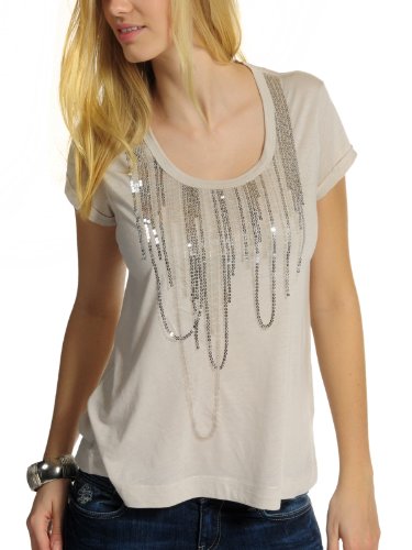coupe large, En viscose douce, Grand encolure ronde, ourlet droit, Long, en taille S env, 62 cm, Composition :  60% viscose 40% coton
