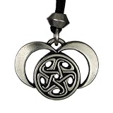 Moons of Hecate Lunar Goddess Pendant Pagan Jewelry Wiccan Necklace