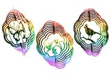 Outdoor Living : Plastic Rainbow Spinning Sun Catcher 15cm (195186) 3 per pack