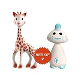 Vullie Sophie Giraffe and Chan Blue - Natural Rubber and Food Paint Details (Set of 2!)