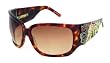 AUTHENTIC ED HARDY SUNGLASSES EHS 025 TORTOISE TATOO