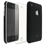 Moshi iGlaze Slim Case for Apple iPhone 3g, 3gs (Black) + FREE Screen Prote ....