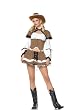Sexy 4Pc Cowgirl Western Sheriff Halloween Costume