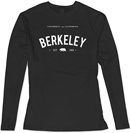 New Christmas Women's Cal Berkeley University Logo Long Sleeve T-shirt Black XL