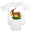 Onesie with lechwe, fauna, nature, environment, savannah, animal, kobus, red, leche