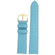 Watch Band Genuine Leather Lizard Grain Light Blue 20mm