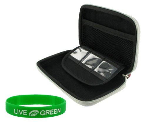 Portable Hard Drive Pouch Case for Western Digital My Passport Essential 500 GB USB 2.0 WDMES5000TN - Hard Shell EVA - Silver