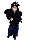 Halloween Costumes Kids Dragon Costume Child Dragon Sweatshirt Dragon Hoodie (4 - 6 years, Black)