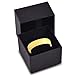 Tungsten Wedding Band Ring 5mm for Men Women Comfort Fit 18K Yellow Gold Plated Domed Polished Lifetime Guarantee