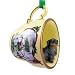 dachshund35 - Black Dachshund Christmas Ornament Holiday House Teacup
