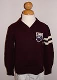 Polo By Ralph Lauren Boys Crossover V-Neck Sweater w/ RLPC Lion Crest