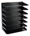 STEELMASTER 7-Tier Steel Legal Size Horizontal Organizer, 15 x 17.75 x 8.75 Inches, Black (2647HLBK)