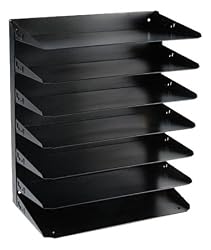 STEELMASTER 7-Tier Steel Legal Size Horizontal Organizer, 15 x 17.75 x 8.75 Inches, Black (2647HLBK)