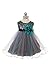Flower Girls Dress Big Girls’ Multi Sequin Beaded Dress Teal Blue