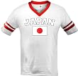 Japan Flag International Soccer Ringer T-shirt, Japanese Soccer Mens Ringer T-shirt