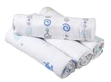 aden + anais 4 Pack 100% Cotton Muslin Swaddles, Lifes a Hoot