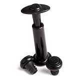 Vaccum Wine Saver with Two Stoppers in Black Vaccum Wine Saver with Two Stoppers in Black