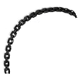 Black Plated Stainless Steel Necklace - 20 Inches
