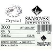SWAROVSKI Flatback Rhinestones - 10 Gross - SS5 - 1.8mm - 1440 pieces