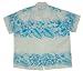 Apparel : Hawaiian Shirts, White Blue Flower