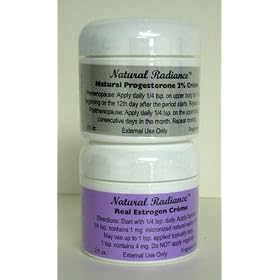 Estro Pack - Fragrance Free - Two 2 oz. Jars One (Bio-identical) Progesterone 2% & One Real (Bio-identical) Estrogen/Estriol Crème.