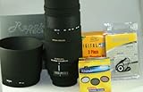 Sigma AF Zoom 150-500mm F5~ 6.3 APO DG OS Optical Stabilizer For SONY Digital SLR cameras With Sigma Lens Hood , Lens Cleaning Kit , Cap Kipper , Set of 3 High Resolution Filters (uv , Polarizer , FLD) , 2 Years Extended warranty plan , Sigma Soft Lens Case