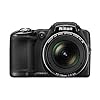 Nikon COOLPIX L830 16 MP CMOS Digital Camera with 34x Zoom NIKKOR Lens and Full 1080p HD Video (Black)