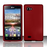 Red Soft Skin Silicone Gel Case Cover For LG Optimus 4X HD P880