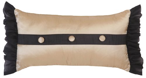 Cream and Black 10 x 18 Yorke Pillow