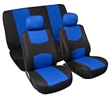 Univerisal Car Seat Cover Full Set Fb050 Blue/black 112