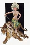 Relativity by Leyendecker. CANVAS with 1 1/2 inch bars. 11.43 inches width by 16.59 inches height. Highest Quality Art Poster Print