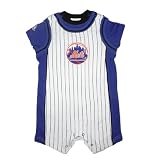 MLB New York Mets Baby / Infant One-Piece Bodysuit / Romper / Onesie - White & Blue (Size: 24)