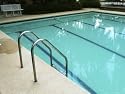Calm Swimming Pool with Ladder Photographic Poster Print, 16x12