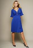 41Bm5AFaMfL. SL160  Matte Jersey Empire Cross Front Dress with Ruffle Sleeves