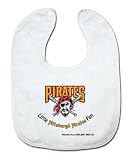 MLB Pittsburgh Pirates White Snap Bib with Team Logo