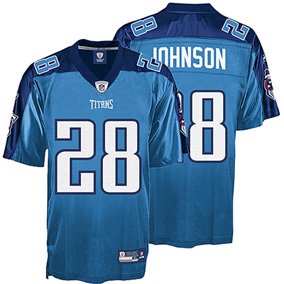 NFL Tennessee Titans Chris Johnson Replica Jersey - Youth HOME/BLUE XL