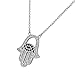 My Daily Styles 925 Sterling Silver Evil Eye Hamsa Pendant Necklace