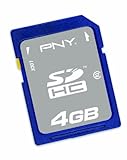 PNY 4 GB SDHC Class 2 Flash Memory Card P-SDHC4G2-EF/PLAT (Platinum)