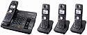 Panasonic KX-TG6074B 5.8 GHz Digital Cordless Answering System with 4 Handsets