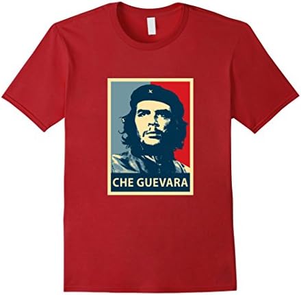 Men's Che Guevara T-Shirt Medium Cranberry
