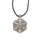 Celtic Virtue Pewter Pendant on Corded Necklace, Celtic Harmony Collection