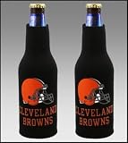(2) NFL CLEVELAND BROWNS BOTTLE SUIT KOOZIES