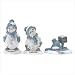 SNOWBUDDIES MELTING SNOWMAN CHISTMAS DECOR FIGURINE SET